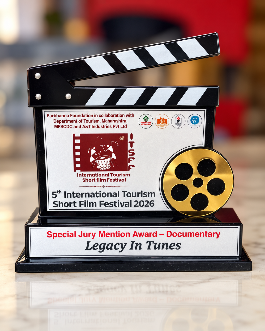 Special Jury Mention Award trophy for Legacy in Tunes