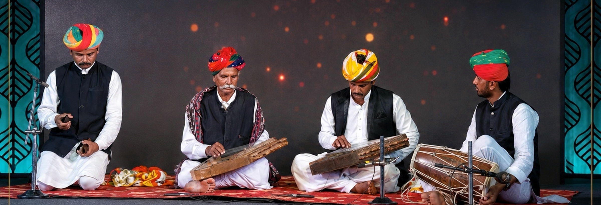 Chanan Khan performing at the Outlook Responsible Tourism Summit & Awards, New Delhi